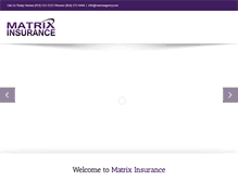 Tablet Screenshot of matrixagency.com